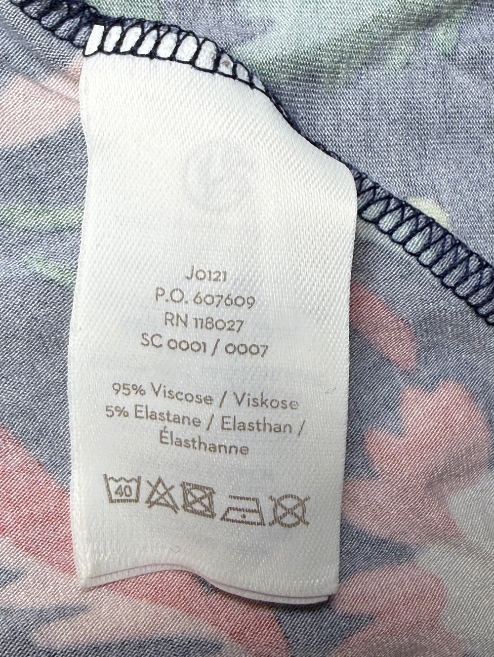 Boden Floral Dress Women Regular 12 Navy Casual - Picture 3 of 13